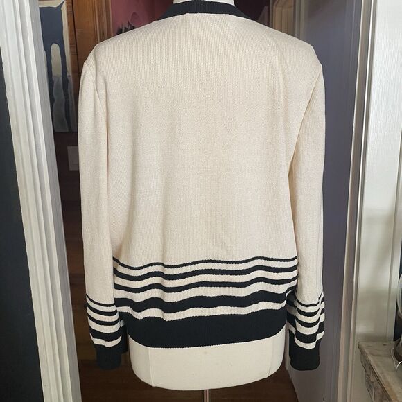 St John Collection Sz L Vintage 90ties By Marie Gray Button-Up Cardigan Sweater - Picture 14 of 16